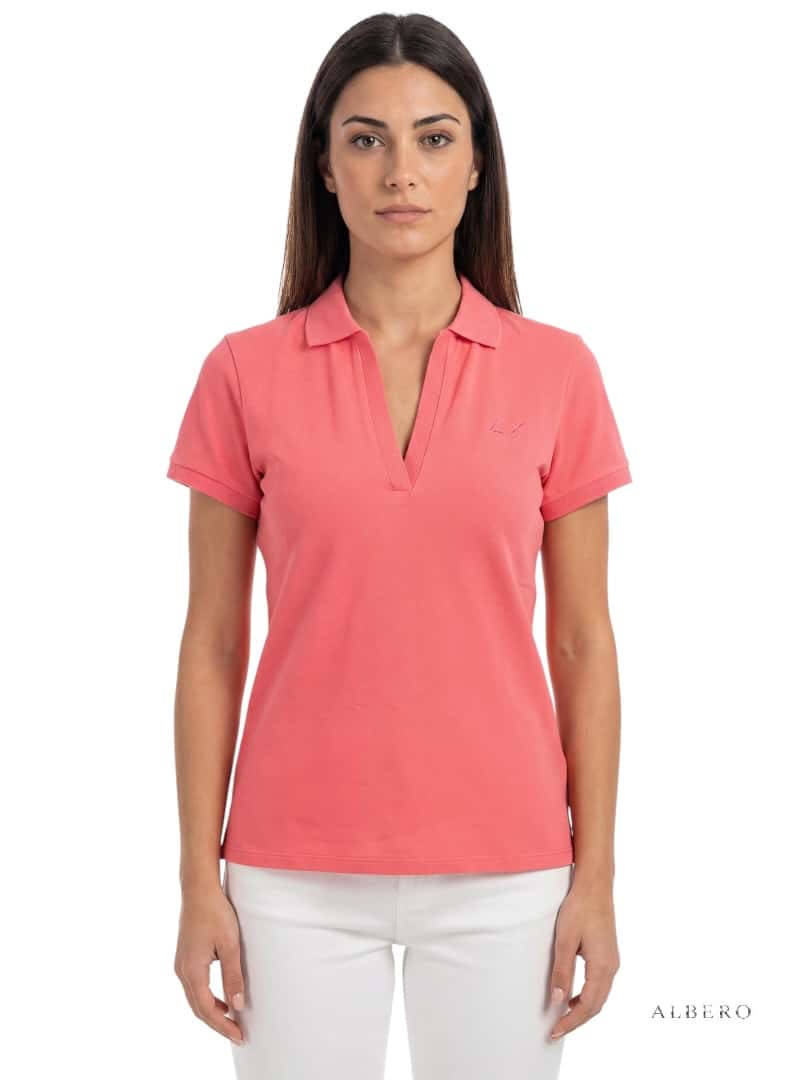 Polo Solid No Button S/S