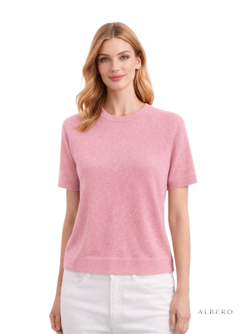 T-shirt in maglia lurex
