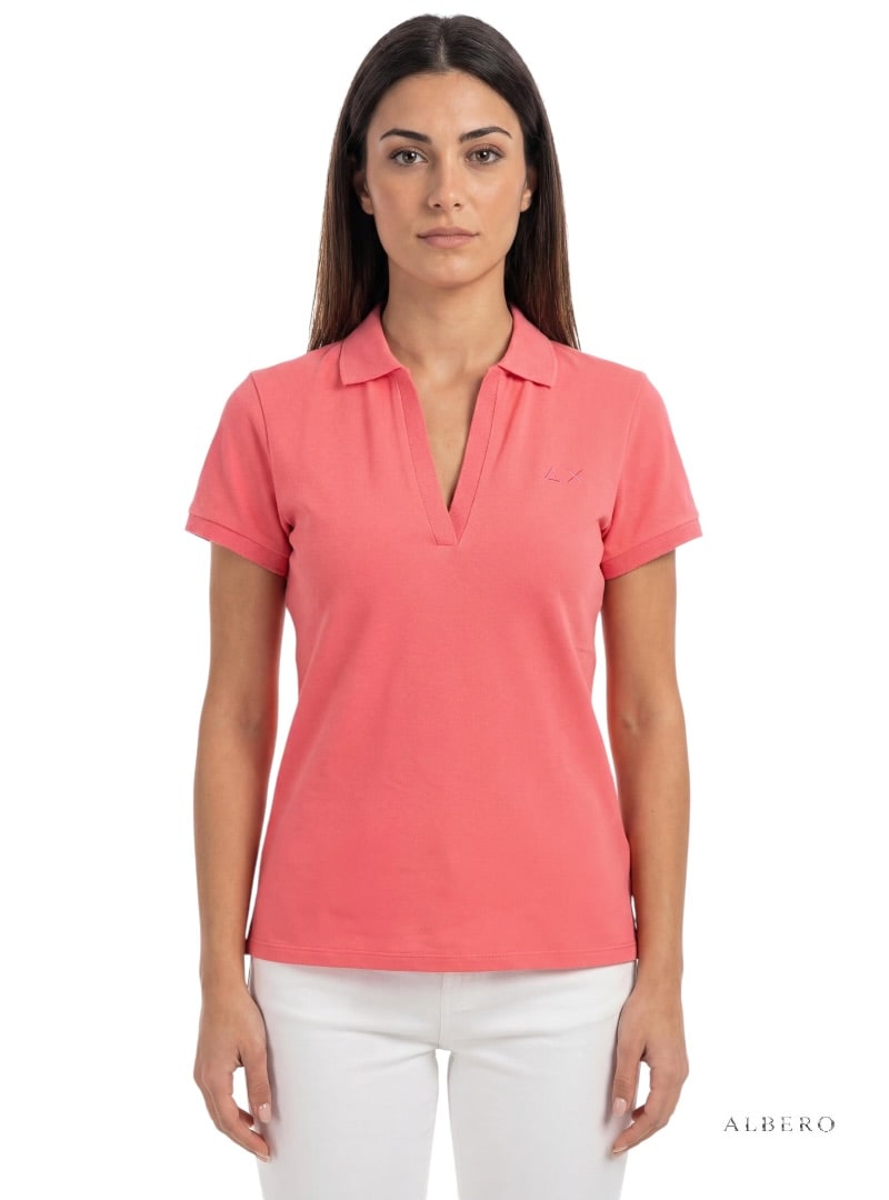Polo Solid No Button S/S