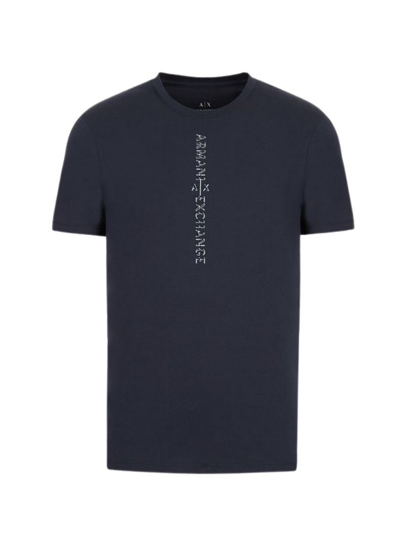 T-shirt con logo verticale