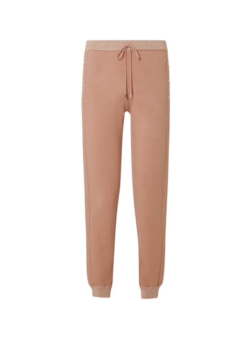 Jogger con interventi in lurex