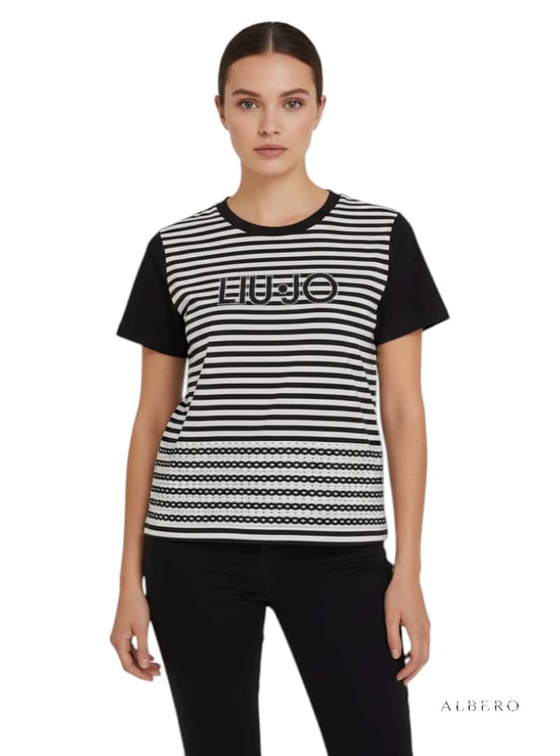 T-shirt Jersey Rigato