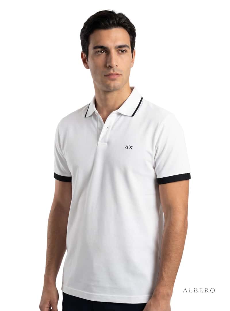 Big Stripe On Collar S/S
